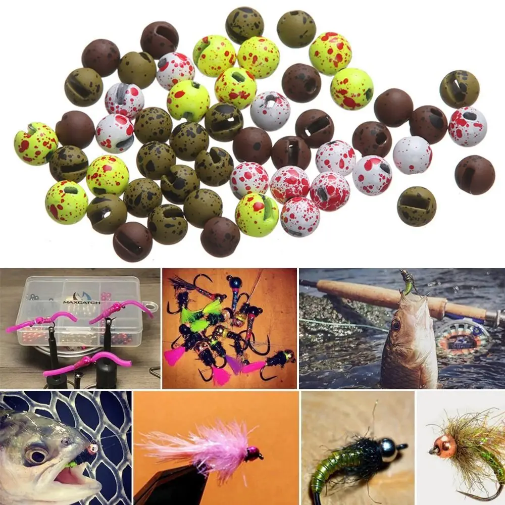 20 piezas cuentas de tungsteno con ranura Coulorful, 2,5mm/3,0mm/3,5mm/4.0mm, cuentas para atado de moscas, Material para atado de moscas, aparejos de pesca - imagen 2