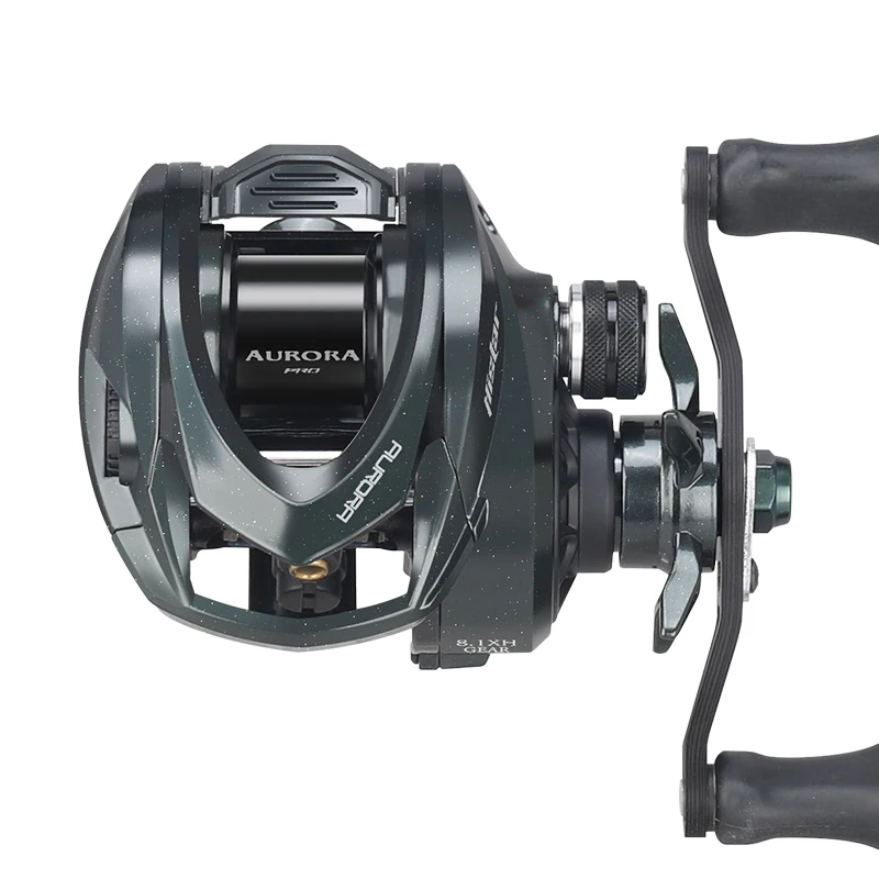 HISTAR-carrete de pesca de carbono Aurora airCF, freno magnético de suspensión 3D, BFS, NMB, SIC, BB, 109G, relación 8,1: 1, 4KG de potencia de arrastre, Baitcasting - imagen 4