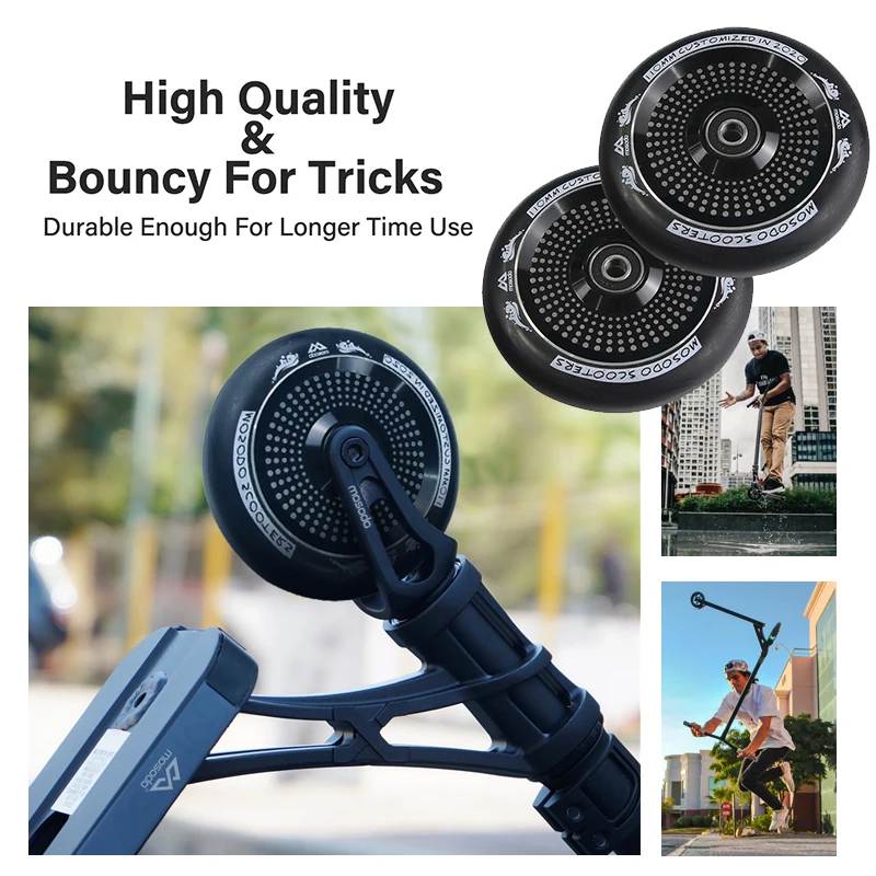 Mosodo-ruedas con rodamientos para patinete eléctrico, accesorios de repuesto con núcleo de aleación de aluminio, 110mm, 2 unidades por juego - imagen 5