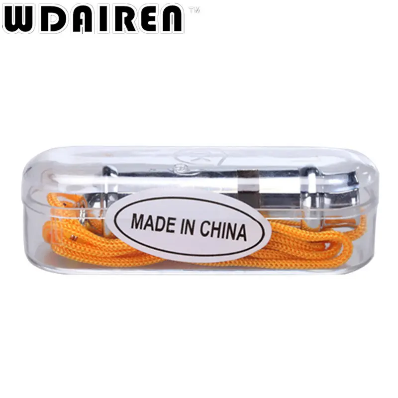 Silbato de acero inoxidable de alta frecuencia para supervivencia al aire libre, KS-017 decibel de alta, salvavidas de metal - imagen 2