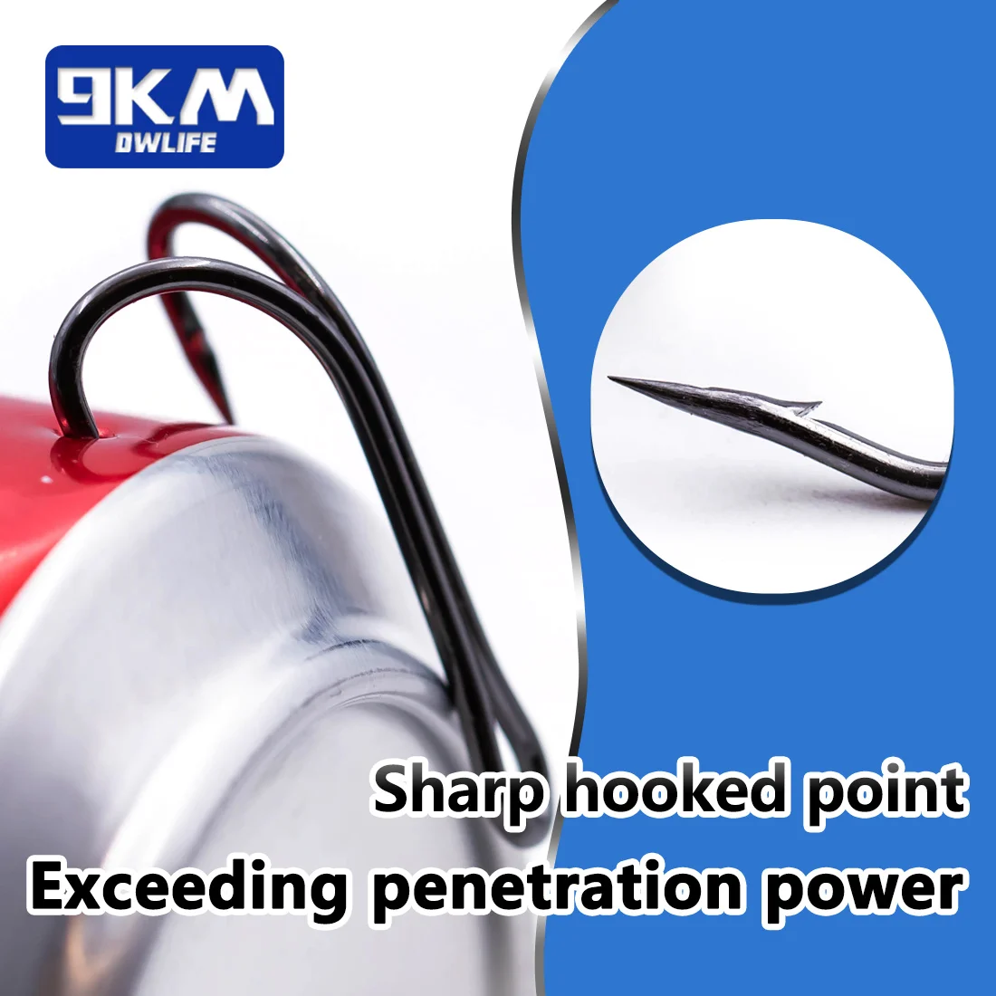 Anzuelos dobles de pesca, 50 ~ 200 Uds., anzuelos de rana clásicos negros, anzuelo de gusano afilado de acero rico en carbono, anzuelos de pesca de repuesto, señuelos - imagen 5