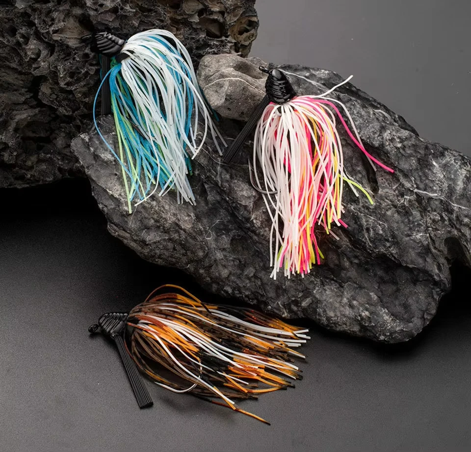 WALK FISH-cebo giratorio de 7g, 10g, 14g, señuelo de pesca para hombre barbudo, barrera de agua, Jig Head, Buzzbait, cebo Artificial falso, lubina de agua dulce - imagen 2