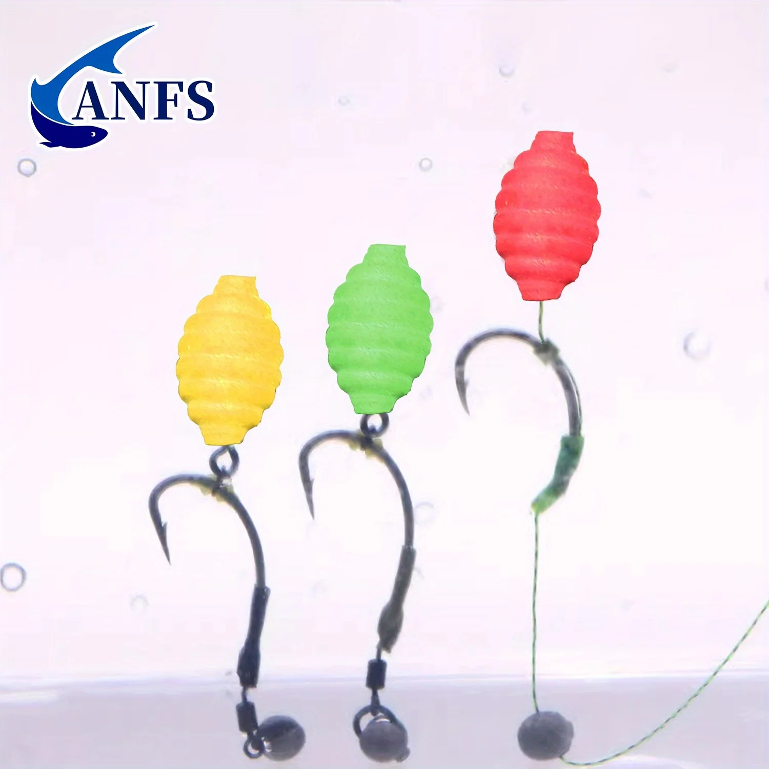 ANFS 10 Uds flotadores de pesca de carpa, cuentas de pesca flotantes de EVA para carpa euroasiática-cebos artificiales adecuados para pescadores de carpa - imagen 5