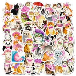 Pegatinas de gatos lindos impermeables para teléfono, guitarra y taza