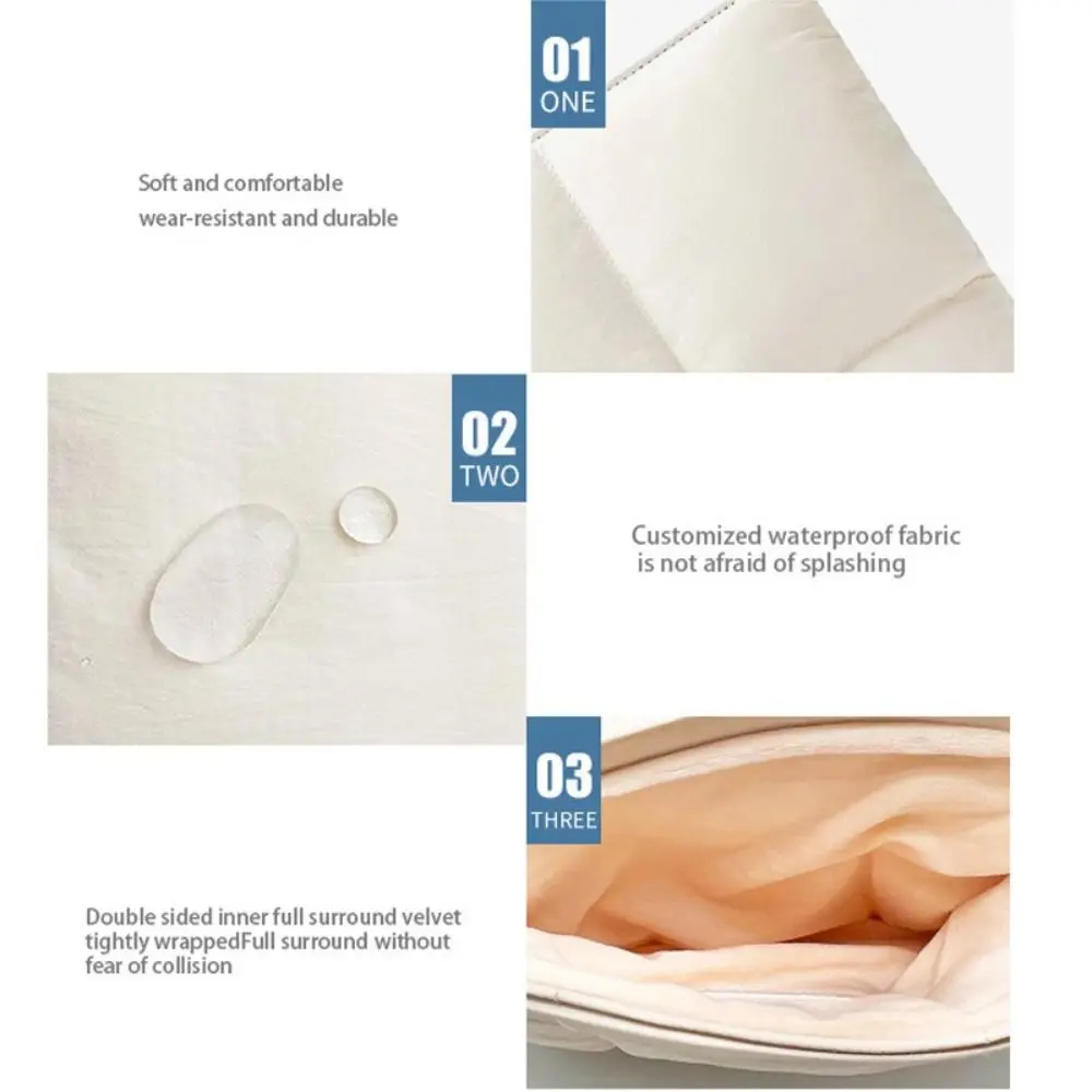 Funda de almohada para ordenador portátil de 14 y 16 pulgadas, funda de transporte acolchada con cierre automático, bolsa de almacenamiento para portátil hinchada a prueba de golpes, para oficina y escuela - imagen 2