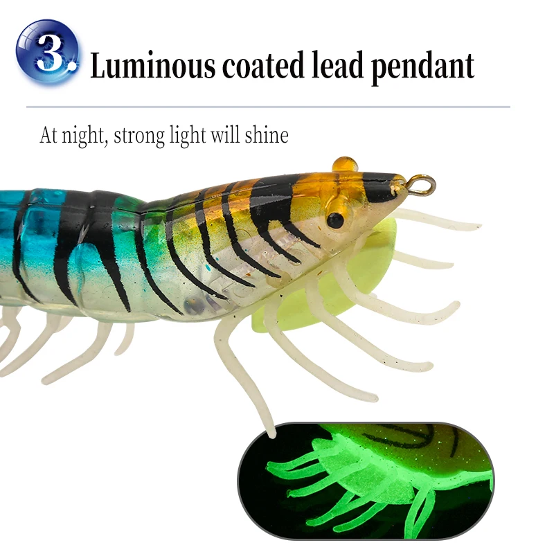 Señuelo luminoso de pesca de sepia, anzuelo de calamar, anzuelos de pie suave, simulación realista, cebo de pulpo de silicona, aparejos de pesca con sonido - imagen 5