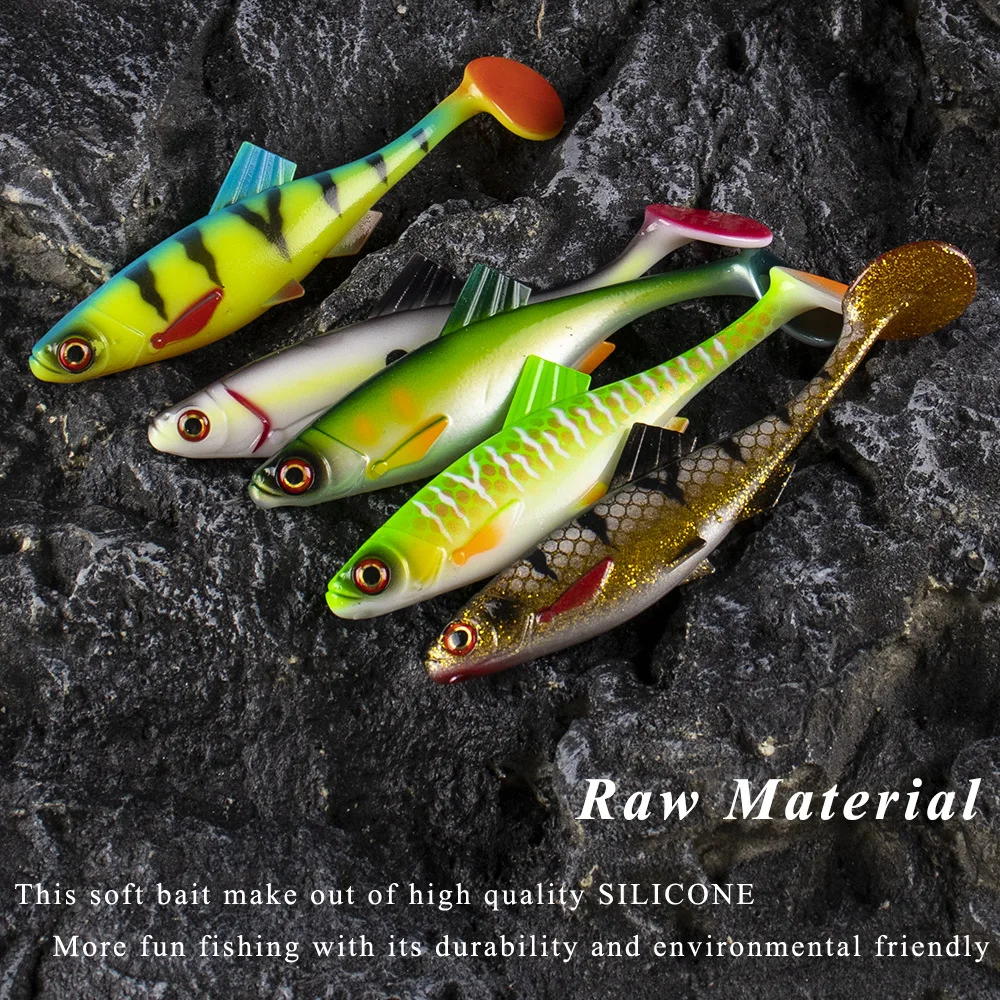 Experimente la emoción de la pesca con este cebo suave duradero y ecológico