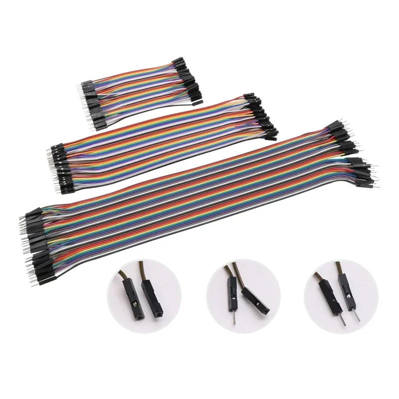 Cable de puente de 40 Pines, 2,54mm, 10, 15, 21, 30, 40cm, macho a macho, hembra a hembra, Kit de Cable integrado, línea de electrones DIY Arduino - imagen 4
