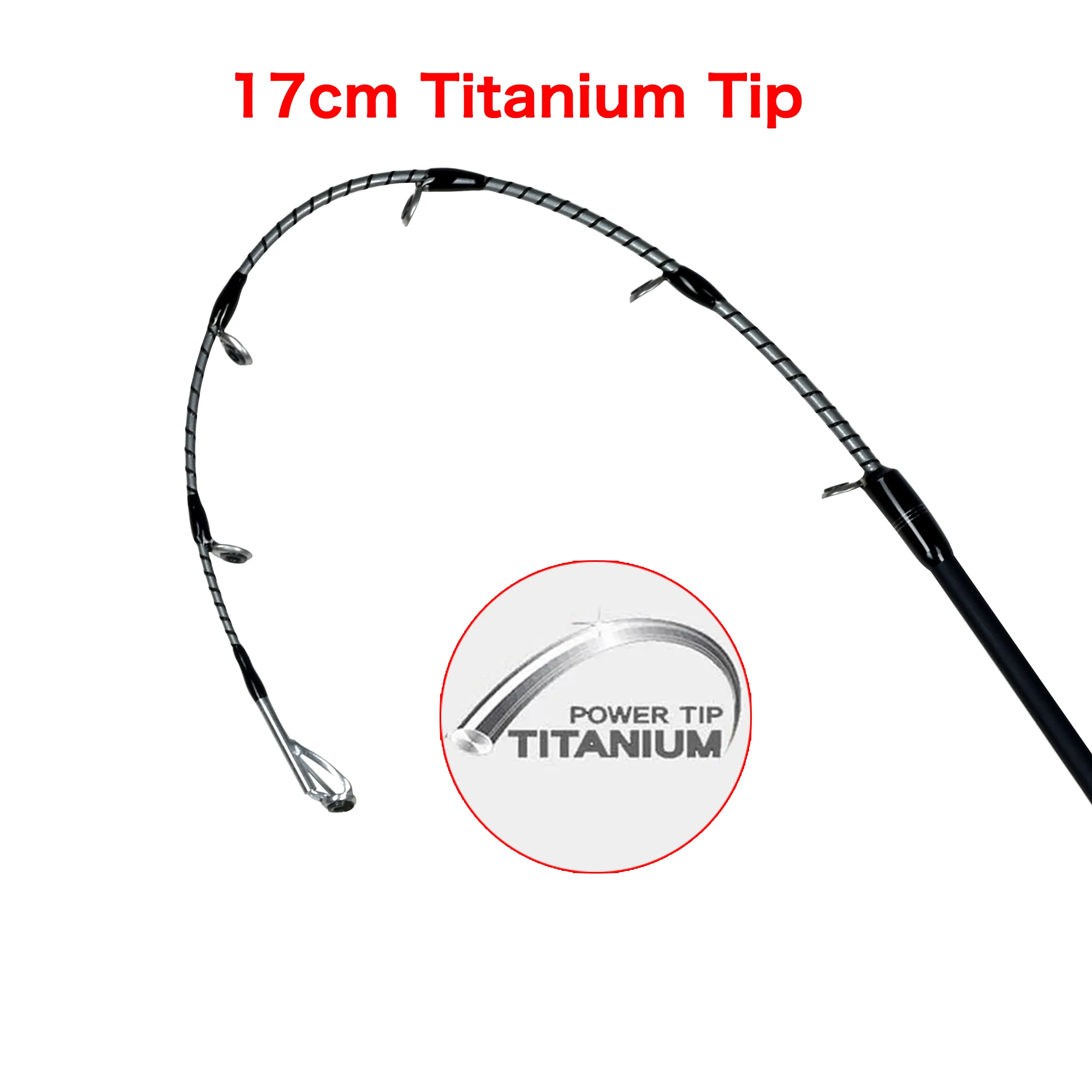 BIUTIFU punta de titanio pulpo fundición Jigging Fuji caña de pescar 1,7 m potencia 25-120g T1000 carbono alta calidad señuelo calamar barco poste - imagen 3