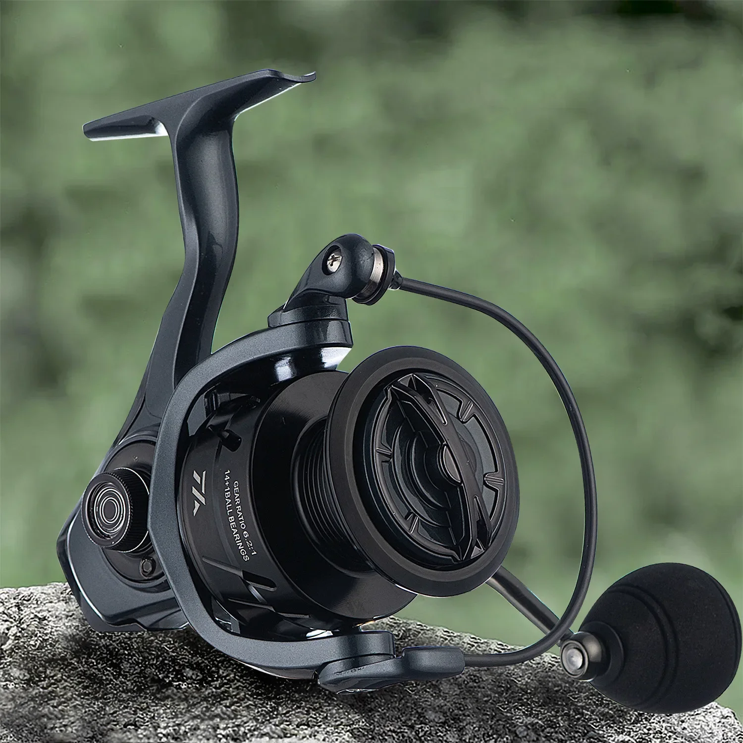 Carrete giratorio de pesca Mavllos Vena 1000-5000 carrete poco profundo arrastre máximo 11,5 KG relación 6,2: 1 carrete de pesca de agua salada de Metal ultraligero