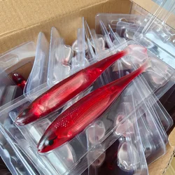 Swolfy 10 Uds 12cm 10g Pata de pato señuelo de pesca suave PVC impresión 3D cebo de pesca suave flotante realista Swimbait cebo de pesca