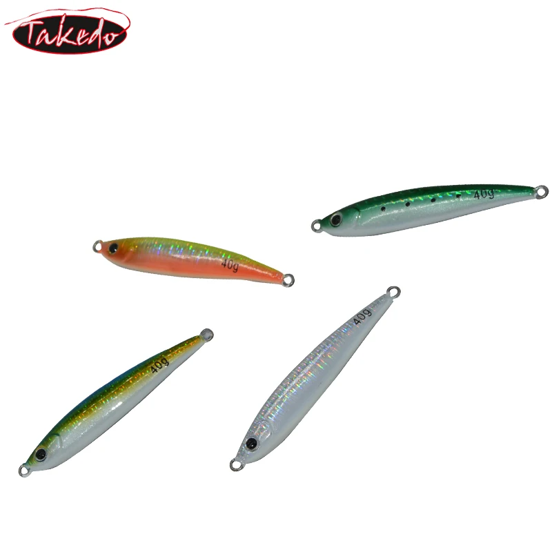 TAKEDO RX10 luminoso 40g 7,5 cm hundimiento Metal vibración señuelo pesca Jigging señuelos para agua salada - imagen 2