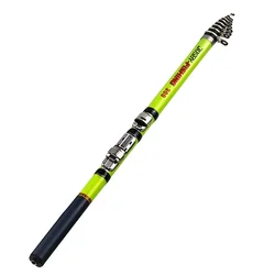 Bakawa 3,0 m 2,7 m 2,4-1,5 m caña de pescar en roca de fibra de carbono alimentador telescópico carpa giratoria portátil viaje ultraligero blanco verde