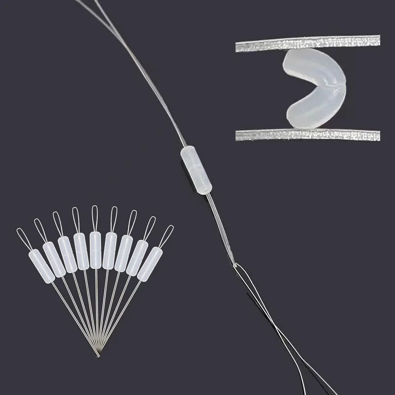 300 Uds. Tapón ovalado de silicona para frijol espacial Bobber profesión flotador de pesca resistencia Anti-hebra línea de pesca equipo de pesca - imagen 3