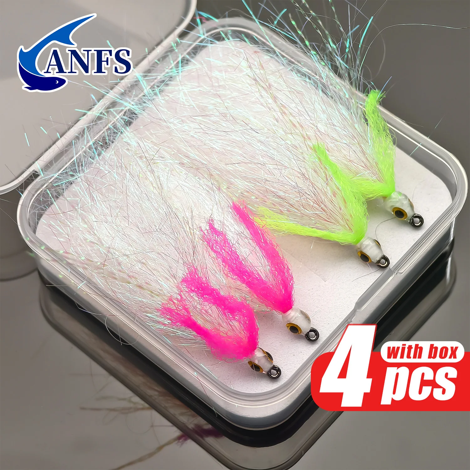 ANFS Moscas artificiales con caja – Set regalo para pesca - imagen 4