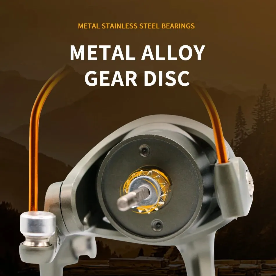 Carrete de pesca en hielo ultraligero, carrete giratorio pequeño, rueda de línea de pesca con mosca, carrete de carpa, artículos de pesca, aparejos - imagen 3