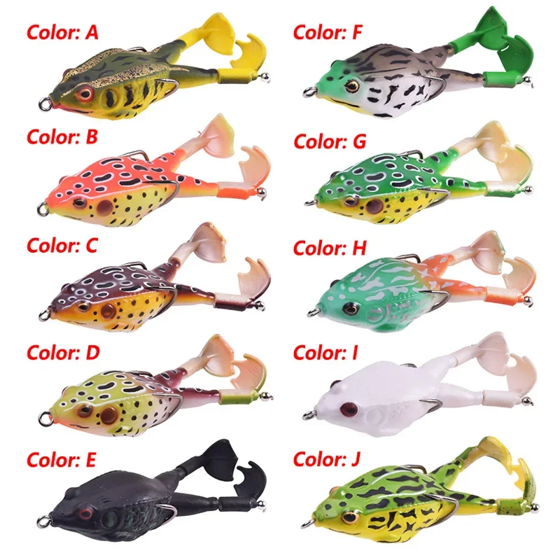 Señuelo suave de rana de silicona Topwater, 9cm, 13,5g, aletas de doble hélice, Wobblers, Swimbaits, cebos artificiales, aparejos de pesca de lubina - imagen 2