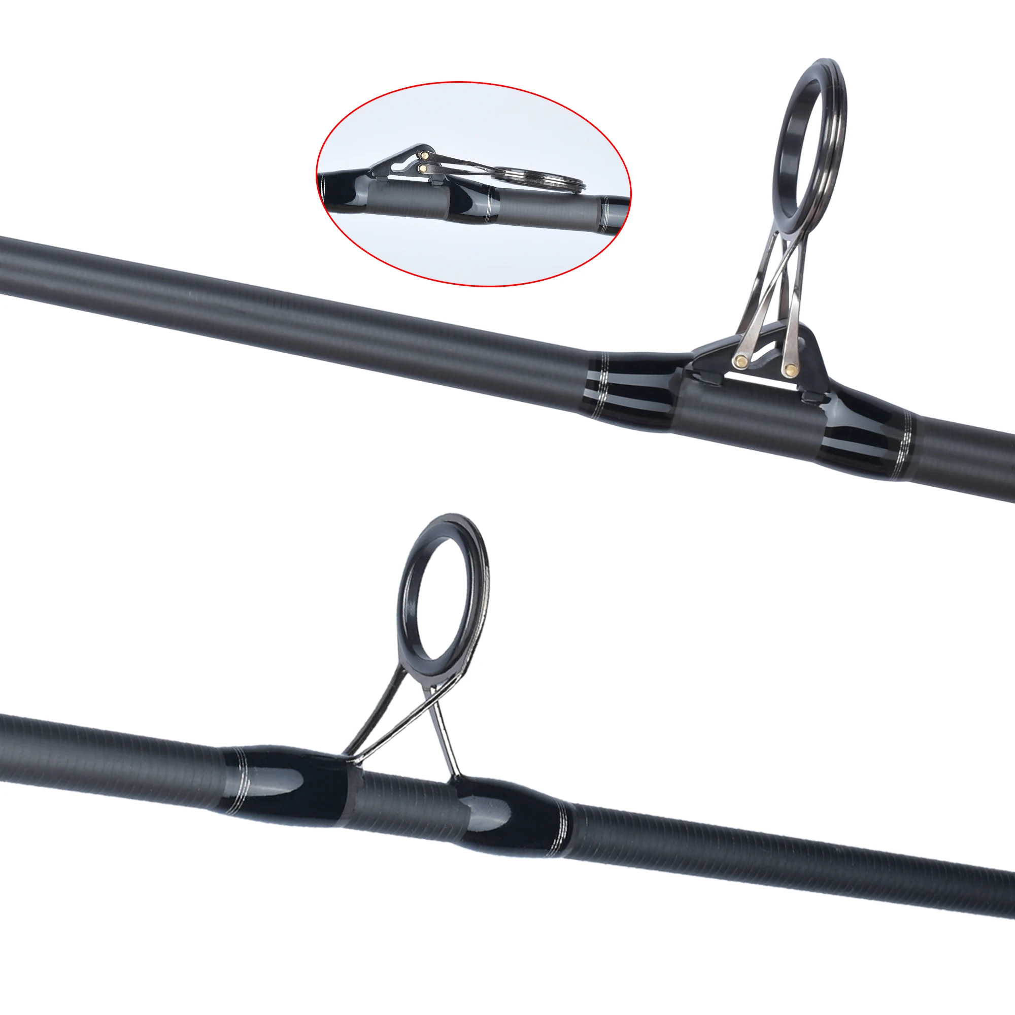 FELENHAI-varilla alimentadora de carpa de viaje, 4,2 m, 3,9 m, 3,6 m, 3,3 m, 3m, 2,7 m, fibra de carbono, 3,5 lb, caña de pescar dura para Surfcasting, aparejos para Spinning - imagen 4