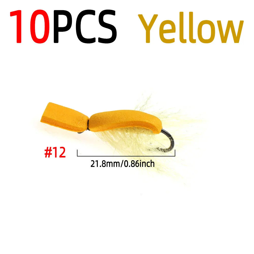 10pcs Yellow