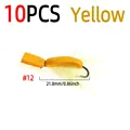 10pcs Yellow