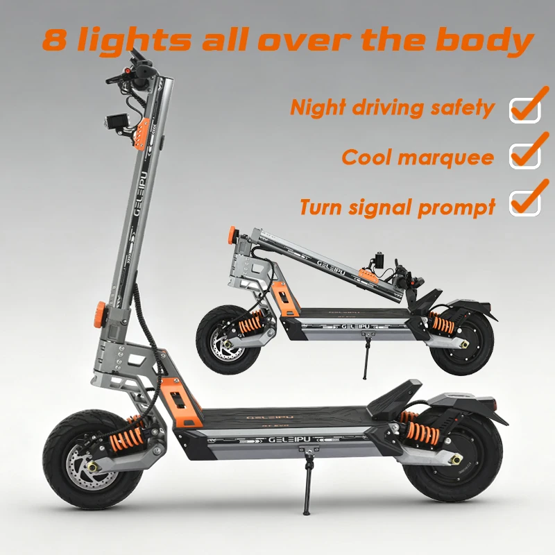 Patinete eléctrico GELEIPU GT EVO – Motor dual todoterreno - imagen 3