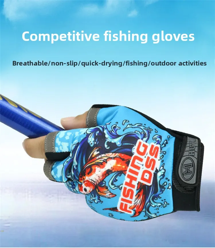 Guantes de pesca para hombre con diseño profesional y acabado en terciopelo