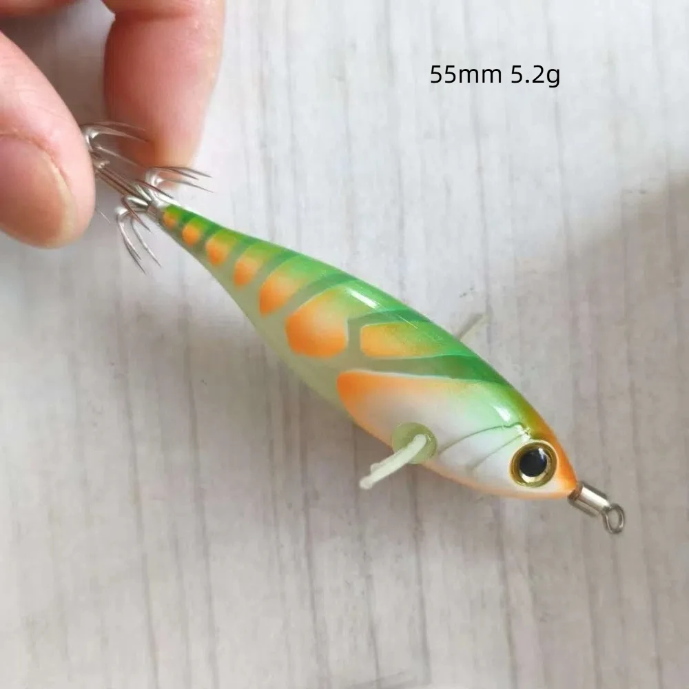 Señuelo de calamar camarón sepia brillo para pesca en agua salada - imagen 2