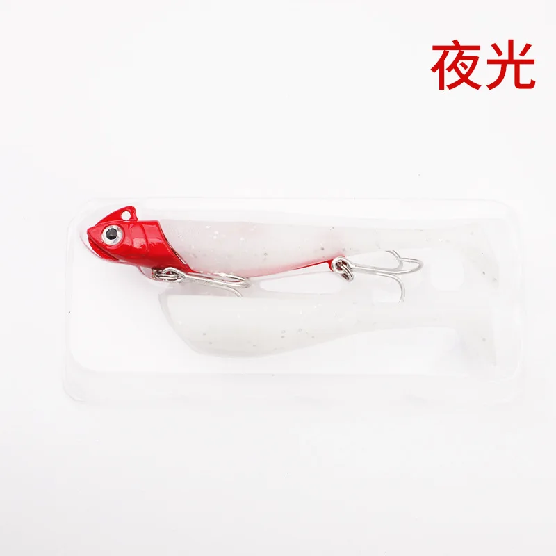 Testar Weedless T-Tail Swimbait 19g/30g - Señuelo de larga distancia de fundición para pesca de manguevas - Brilla en el cuerpo oscuro y alto contenido de carbono - imagen 3