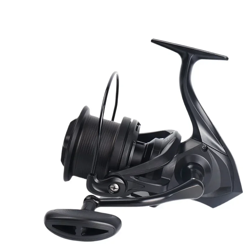 Carrete de aleación de aluminio con rueda giratoria de fundición larga serie 8000-14000 anticorrosión 4,8: 1, carrete de pesca de alta velocidad, carrete de baitcasting - imagen 5