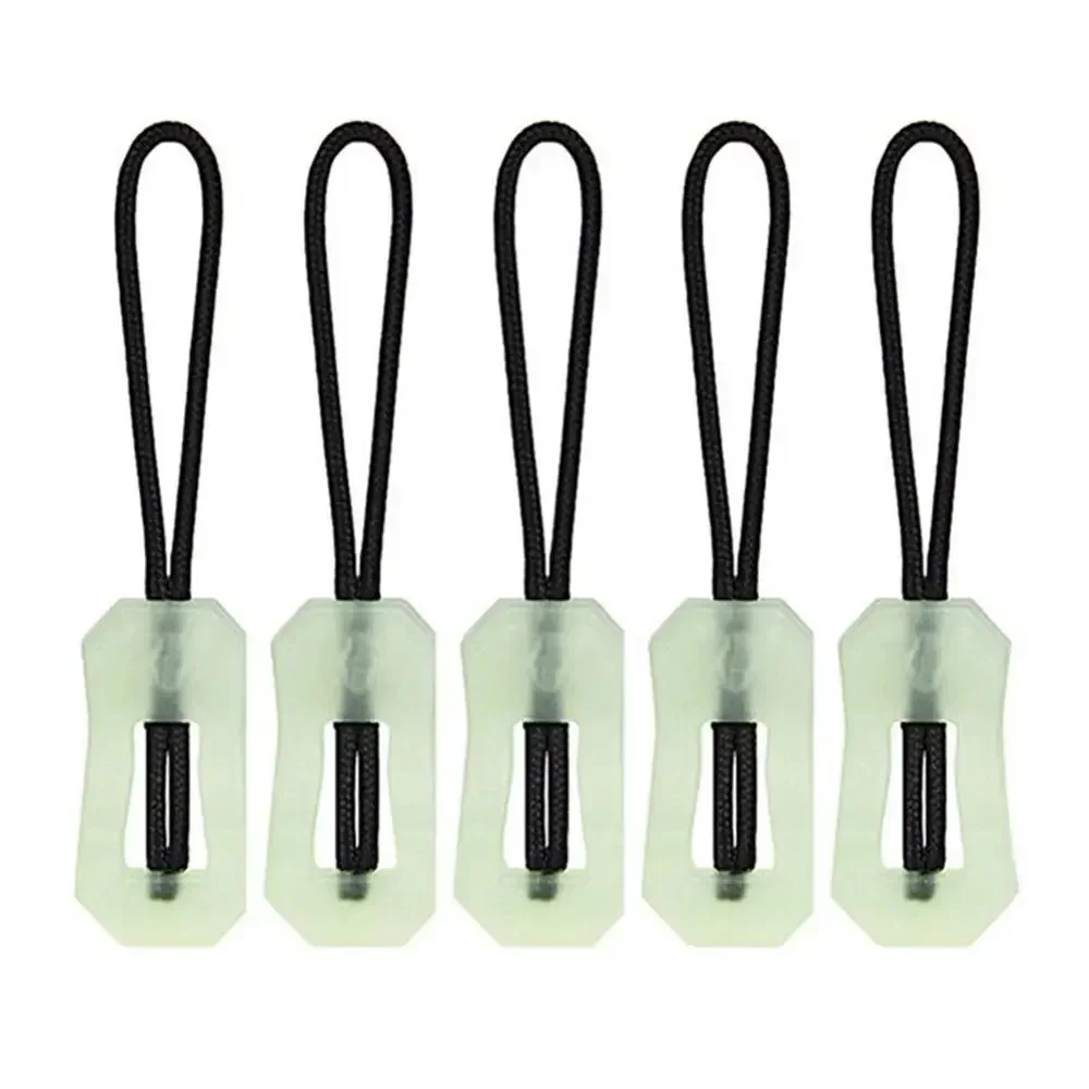5 unids/set Kit luminoso de tirador de cremallera marcadores que brillan en la oscuridad noche para abrigo chaqueta mochilas tienda cremalleras al aire libre - imagen 4