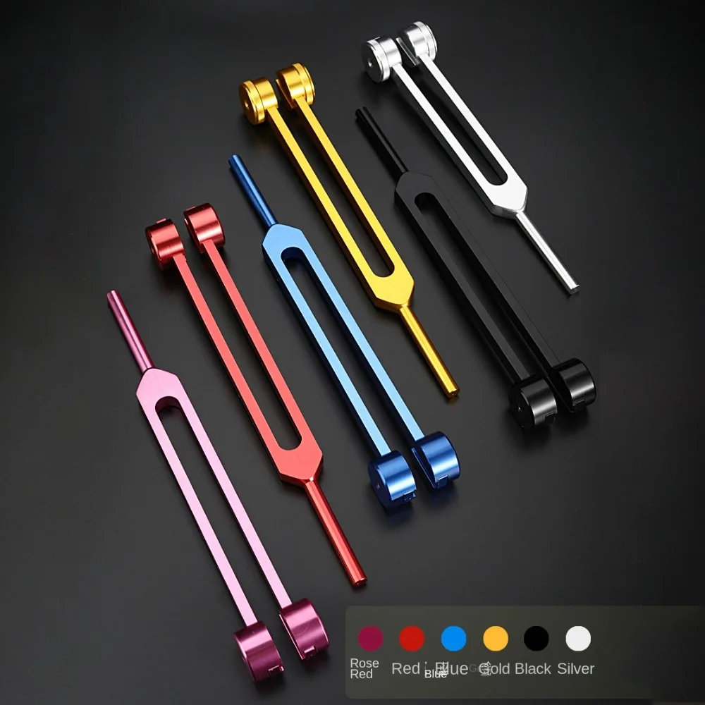 Juego de diapasones curativos Chakra de 128 Hz, diapasón bioacústico ajustable de aleación de aluminio, portátil, colorido - imagen 3