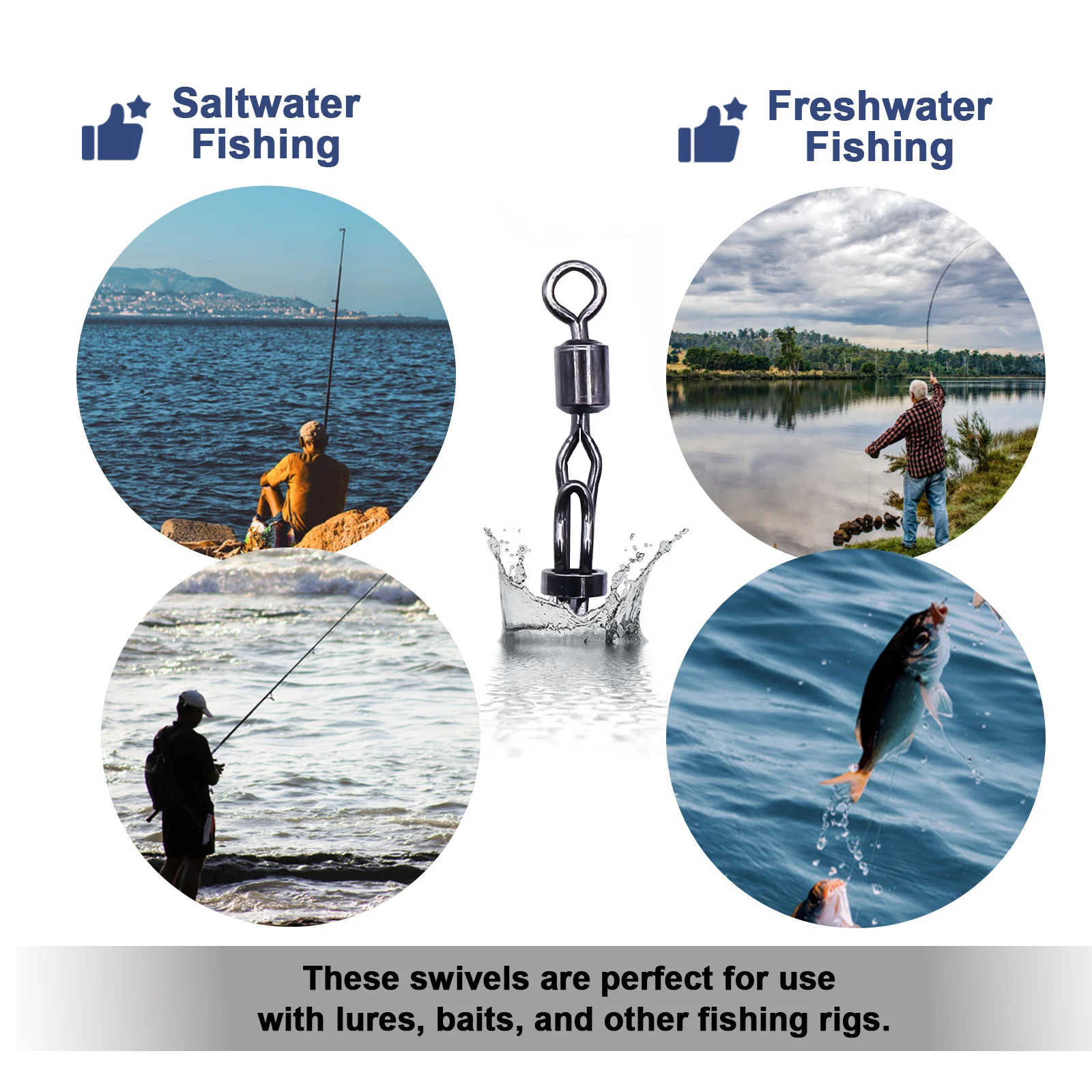 Anzuelo de pesca giratorio, conector rápido, anillos sólidos, línea de pesca, enlace rápido, latón resistente al desgaste de carpa - imagen 5