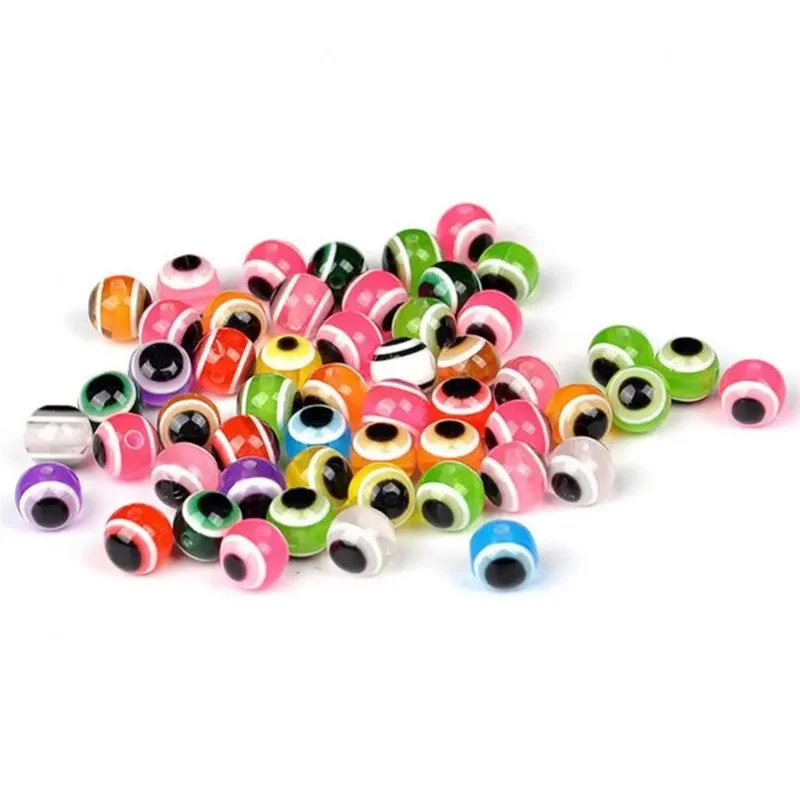 Cuentas espaciadoras redondas de ojo de pez mixto, bloque de cuentas, accesorios de equipo de Pesca, Luya, aparejos de cebo, artículos de Pesca, 5-8mm, 10 juegos - imagen 3