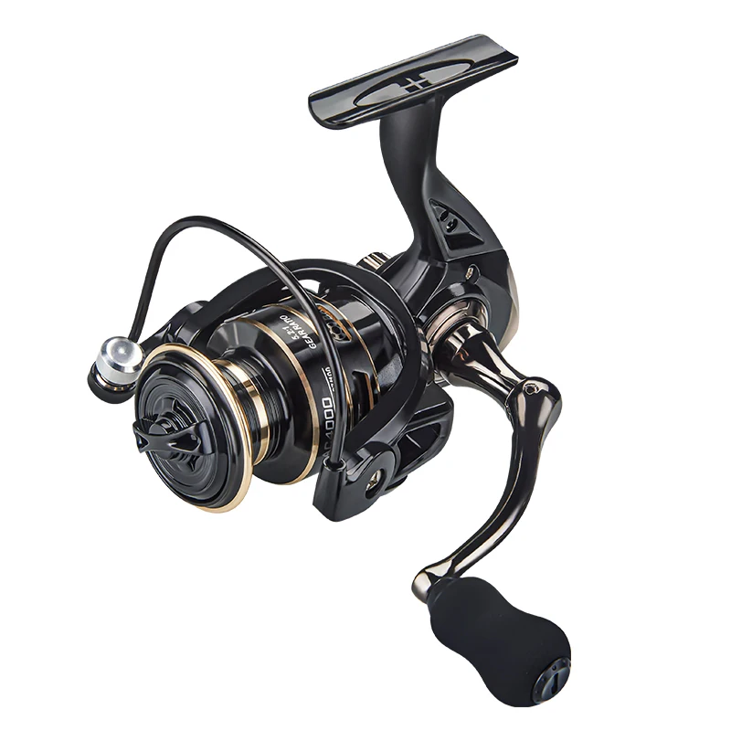 Carrete de pesca DEKIO serie AC 800-7000, arrastre máximo de 10kg, carrete de agua dulce, copa de línea de Metal, carrete giratorio de largo alcance