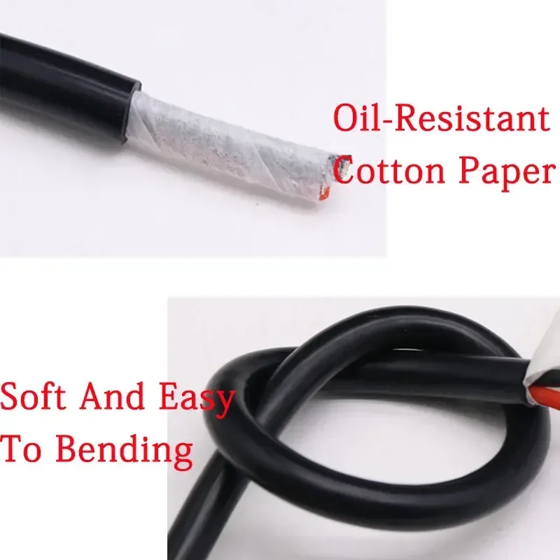 -5m mq 0.3 0.5 0.75 1 1.5 2 2.5 4 6mm cabo de goma de silicona ultra 2 3 4 núcleos fio de cobre flexível isolado de alta temperatura - imagen 5