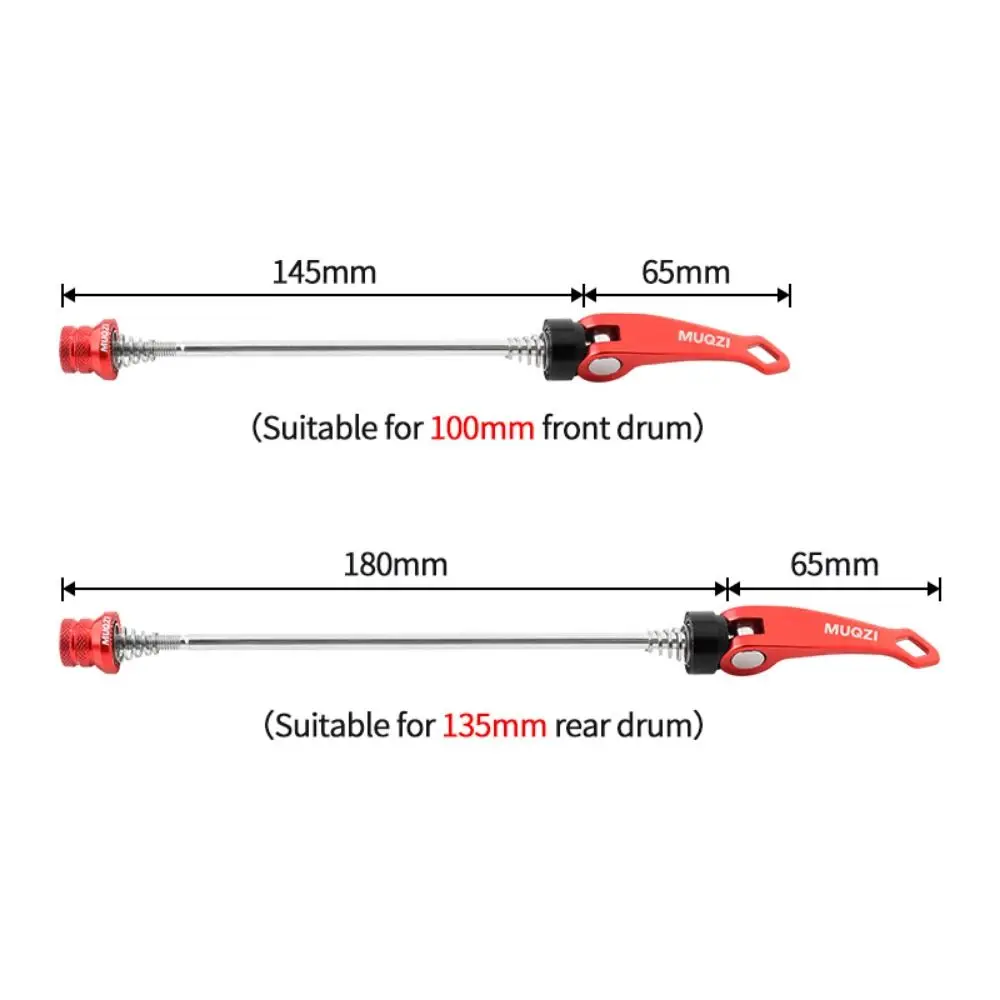 1 par de ruedas delanteras de 100mm, palanca de liberación rápida para bicicleta, resistente al desgaste, palanca de cubo de bicicleta de alta resistencia, rueda trasera de aleación de 130/135mm - imagen 5