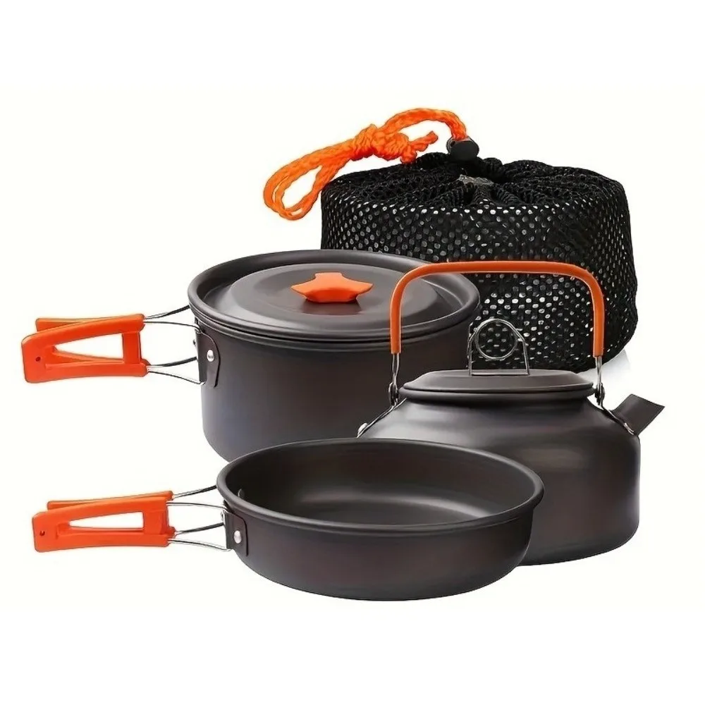 Juego de cocina plegable antiadherente para acampar y barbacoa - imagen 2