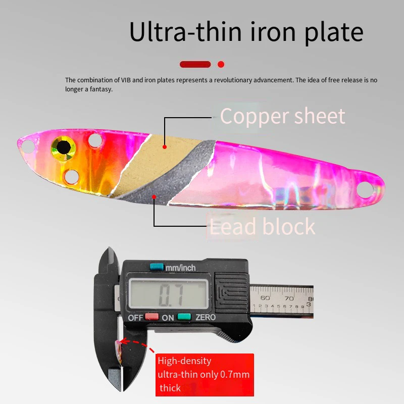 Plantilla de Metal VIB, cebo para peces 3D, aparejos de trucha, arrastre de arrastre, plantillas fundidas, 7g, 10g, 15g, 20g, señuelo de Jigging lento, Señuelos de Pesca de Mar, 1 ud. - imagen 3