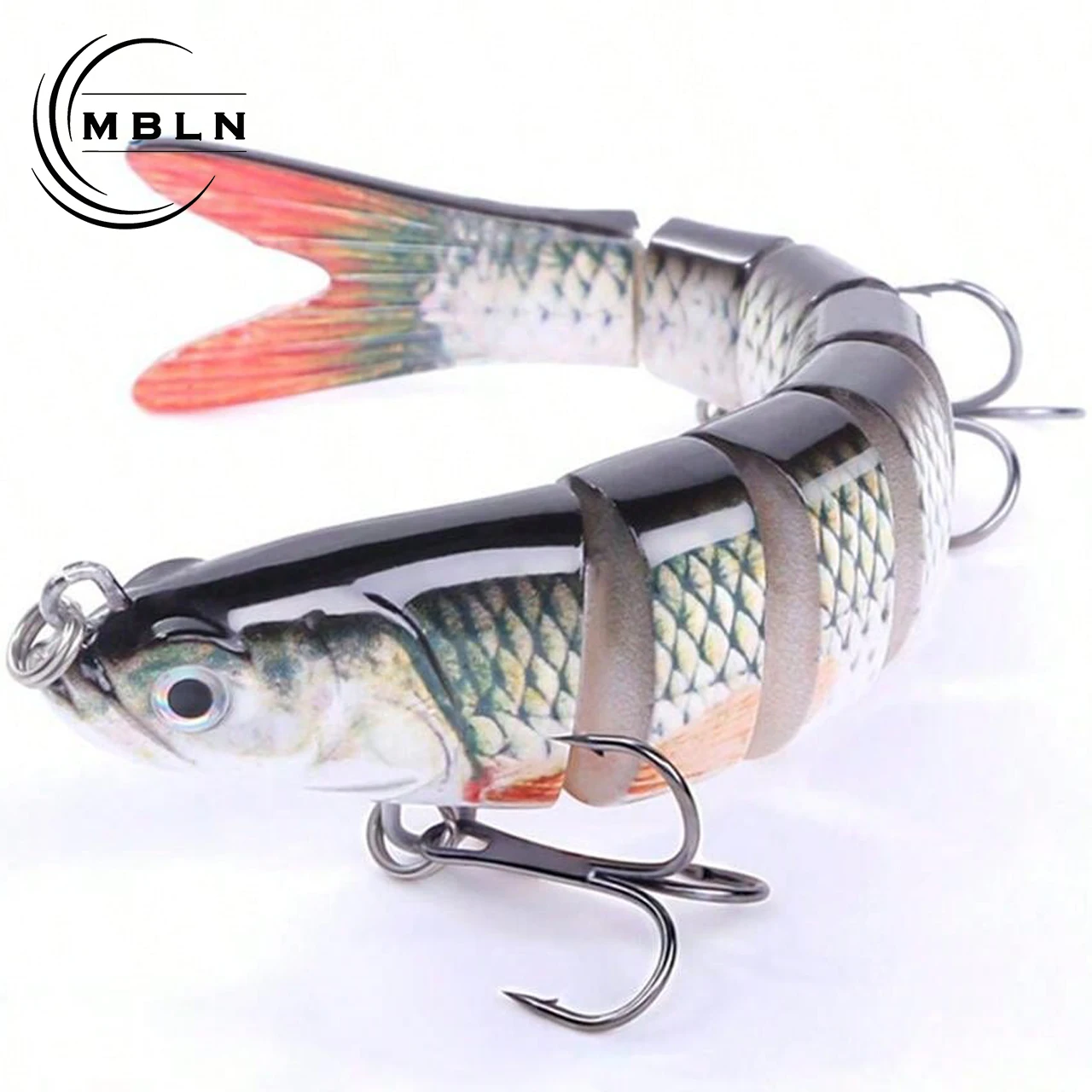 Swimbait articulado para trucha – Señuelo duro con ojos 3D - imagen 4