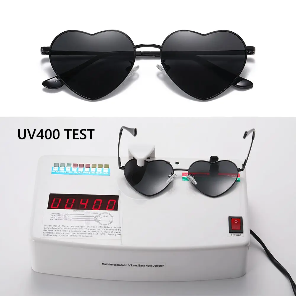Gafas de sol polarizadas UV400 montura metálica corazón para pesca mujer - imagen 2
