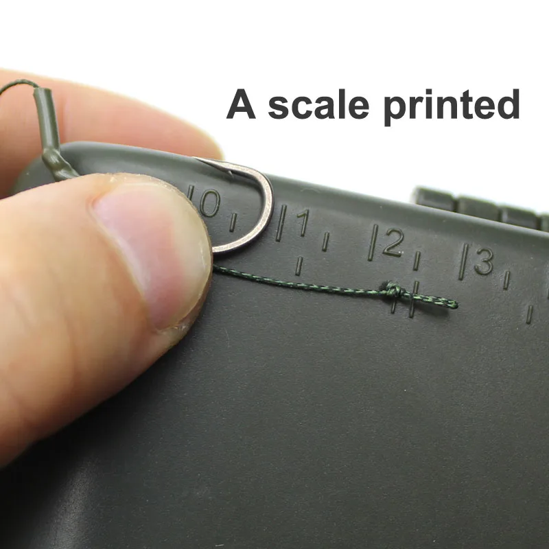 Anzuelo de pesca de carpa, aparejo de enlace, billetera, caja de aparejos Zig Chod, caja de almacenamiento de aparejo de pelo rígido para equipo de sedal de pesca de carpa - imagen 5