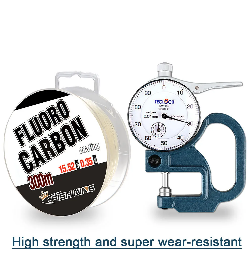 Línea de pesca de fluorocarbono de tanque completo, 300m, 0,30mm-0,50mm, 100% hilo de pescar monofilamento, accesorios japoneses de fibra de carbono para exteriores - imagen 4