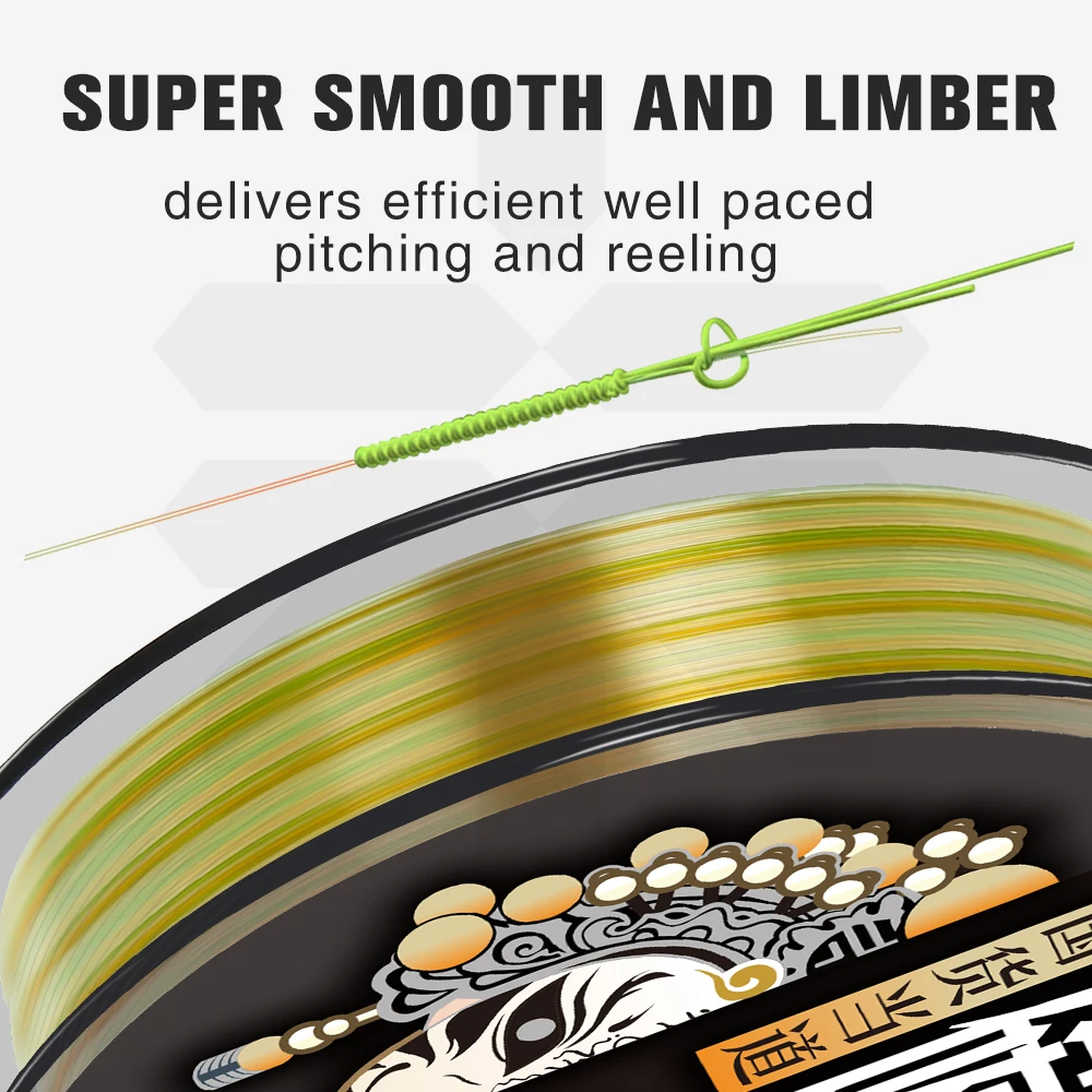 ZUKIBO 2024 nueva línea de Pesca de fluorocarbono Multicolor 100% 100M/50M fibra de carbono transparente Japón líder línea de Pesca con mosca Pesca - imagen 3