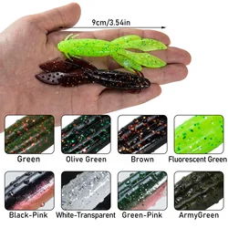 Crazy Flapper Vinilo Camarón Wobbler Flotante Swimbait para Lubina