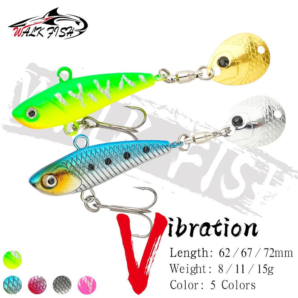 Walk Fish VIB – Señuelo vibratorio metálico para lubina en mar y río