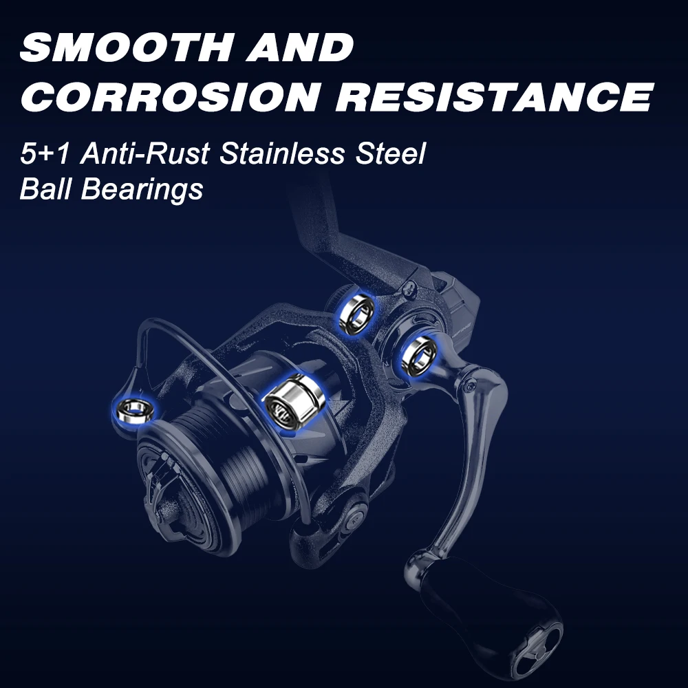 Carrete giratorio ultraligero MIFINE ILLUSION tamaño 800 alta velocidad 4,8:1 relación de engranaje 171G carrete de Metal bobina de pesca de trucha de agua dulce - imagen 5