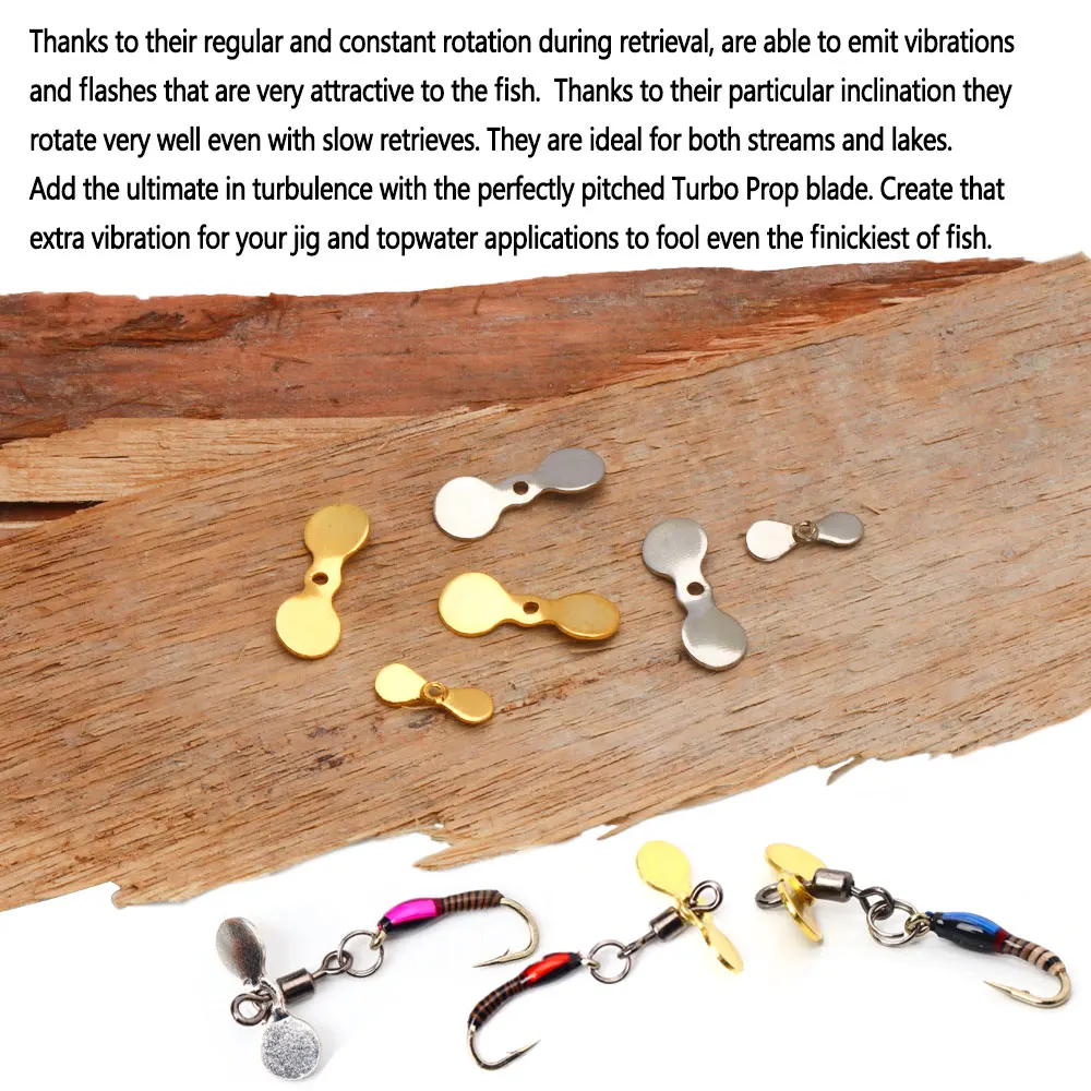 Bimoo-señuelo de pesca con hélice Turbo, 20 piezas S L, cuchillas giratorias, lentejuelas Popper, cebo giratorio, accesorios de pesca - imagen 5