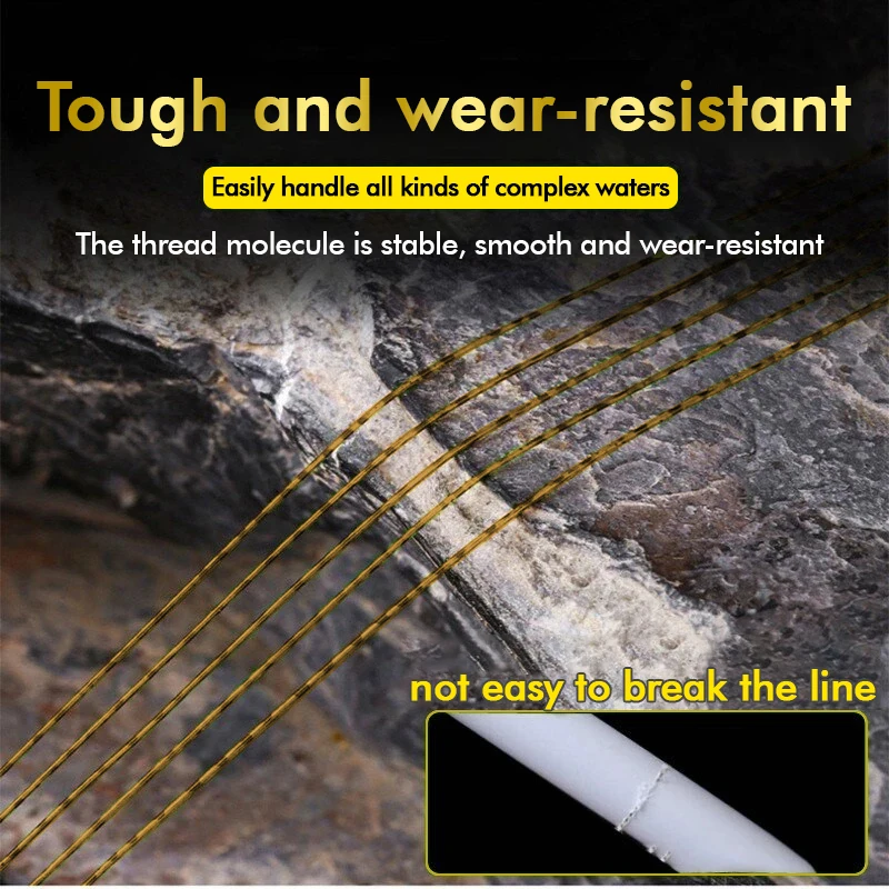 ZUKIBO-sedal de pesca con manchas súper invisibles, 2000M, sedal de pesca biónico japonés, hilo de nailon monnofilamento recubierto de fluorocarbono - imagen 3