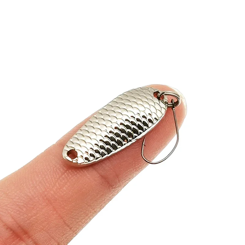 Nuevo 1 Uds señuelo cuchara Señuelos de Pesca Pesca Wobblers Spinner cebos Shads lentejuelas Metal jigging para Pesca de carpa Topwater Isca Bass - imagen 5