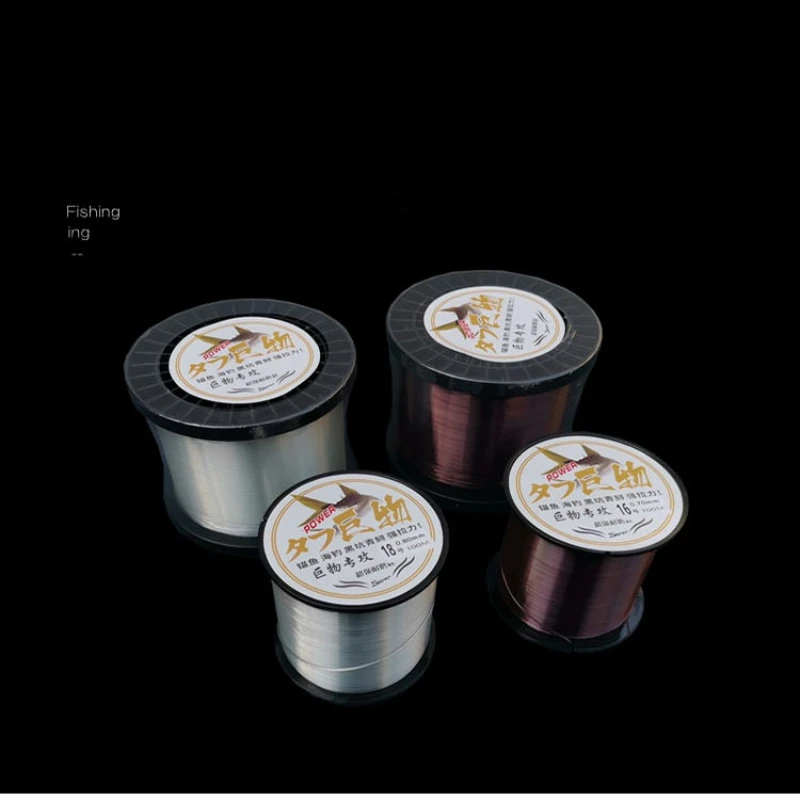 Hilo de pescar de nailon grueso, línea principal de Pesca de Mar, recubierto de fluorocarbono, superextensible, resistente al desgaste, 100/500m - imagen 2